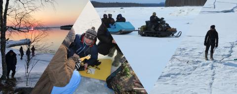 Гидроакустические измерения на Белом море в апреле 2019